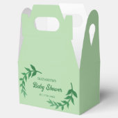 Chic Greenery Baby Shower フェイバーボックス (オープン)