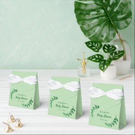 Chic Greenery Baby Shower フェイバーボックス