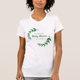 Chic Greenery Baby Shower Tシャツ