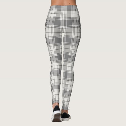 Chic Grey Tartan Leggings レギンス (裏面)