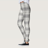 Chic Grey Tartan Leggings レギンス (左)