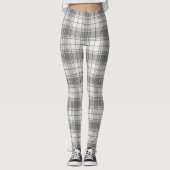 Chic Grey Tartan Leggings レギンス (正面)