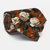 Chic Groomsmen Gift Gardenias Flower ネクタイ (ロール)