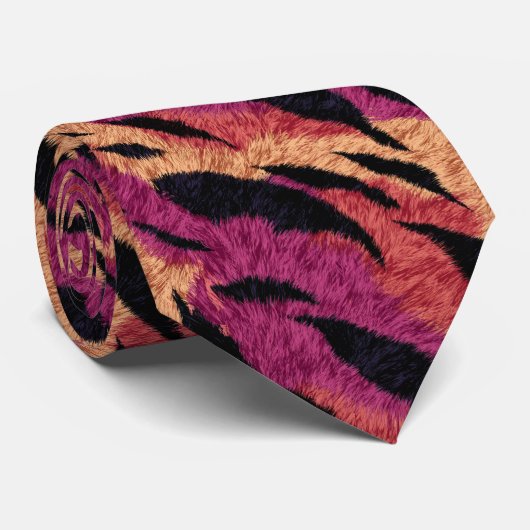 Chic Groomsmen Gift Tiger ネクタイ (ロール)