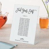 Chic Hand Lettered Individual Stating Chart(Chic H 台座サイン (インサイチュ)