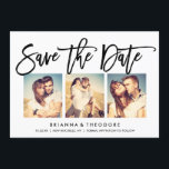Chic Hand Lettered Save The Date Photo Collage セーブザデート<br><div class="desc"></div>