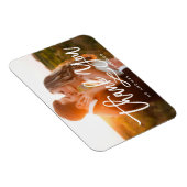 Chic Hand Lettered Thank You Photo マグネット (右側)