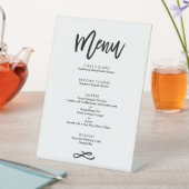 Chic Hand Lettered's Menu 結婚 Black 台座サイン (インサイチュ)