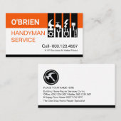 Chic Handyman Tools Tab 名刺 (正面/裏面)