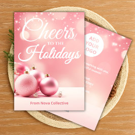 Chic Holiday Card | Custom Business Message シーズンカード