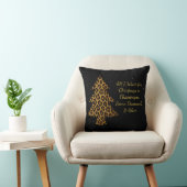 Chic Holiday Leopard Tree Design クッション (椅子)