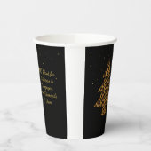 Chic Holiday Leopard Tree Design 紙コップ (左)