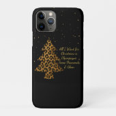 Chic Holiday Leopard Tree Design Case-Mate iPhoneケース (裏)