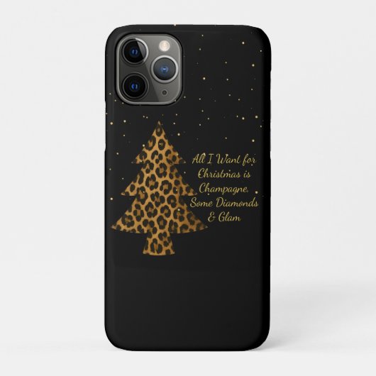 Chic Holiday Leopard Tree Design Case-Mate iPhoneケース (裏)
