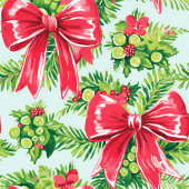 Chic hot pink and green Christmas preppy towels バスタオルセット