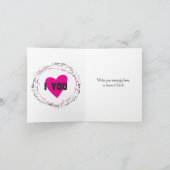 Chic I Love Youバレンタインカスタム写真 シーズンカード (内部)