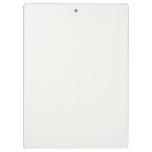 Chic Ivory Eucalyptus Sage Personalized Name クリップボード (裏面)