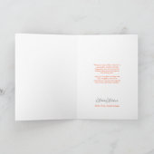 Chic Joyful Stripes Christmas Holiday Photo Card シーズンカード (内部)