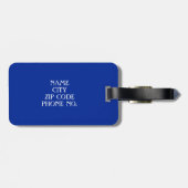 CHIC LAGUGE TAG_BLACK/BLUE/WHITEイニシャル/NAME ラゲッジタグ (裏面横)