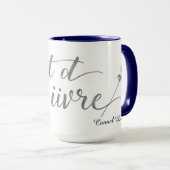 Chic L'Art de Vivre French Quote Home Decor マグカップ (正面右)