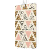 Chic Leopard & Pink Triangle Pattern カーエアーフレッシュナー (左)