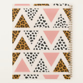 Chic Leopard & Pink Triangle Pattern プランナー手帳 (裏面)
