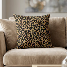 Chic Leopard Print Cheetah Spots Brown Black