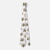 Chic leopard print Christmas gift for him style  ネクタイ (正面)