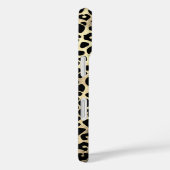 chic leopard print coquette bow monogram Case-Mate iPhoneケース (裏面 / 右)