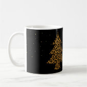 Chic Leopard Tree Holiday Mug コーヒーマグカップ (左)