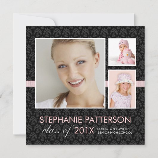 Chic Lifetime 3フォト卒業発表 招待状 (正面)