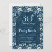 Chic Lilies Themed 10Th Birthday 招待状 (正面)