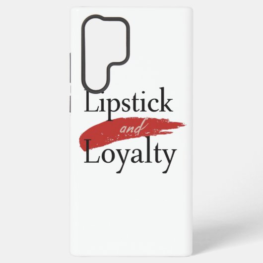 Chic Lipstick Smear and Loyalty Samsung Galaxyケース (裏面)