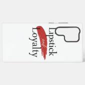Chic Lipstick Smear and Loyalty Samsung Galaxyケース (裏面横)