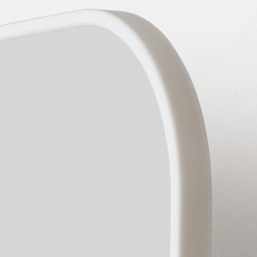 chic lotus baby blue personalized script ピックルボールラケット (左詳細)