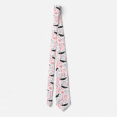 Chic Love Lettering Hand Drawn Heart Tie ネクタイ (裏面)