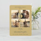 Chic Love Quote Elegant Modern 4 -Photo Wedding セーブザデート (スタンド正面)