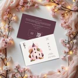 Chic Lovely Rustic Pink Tones Church Wedding セーブザデート