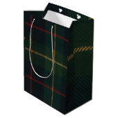 Chic Luxury Teddy Bear Baby Shower  ミディアムペーパーバッグ (裏面アングル)