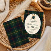 Chic Luxury Teddy Bear Baby Shower 招待状