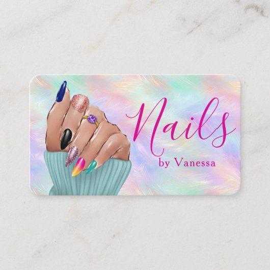 Chic Manicurist Artist Iridescent Opal Nail Salon 名刺 (正面)