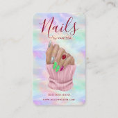 Chic Manicurist Artist Nail Salon Stylish Opal 名刺 (正面)