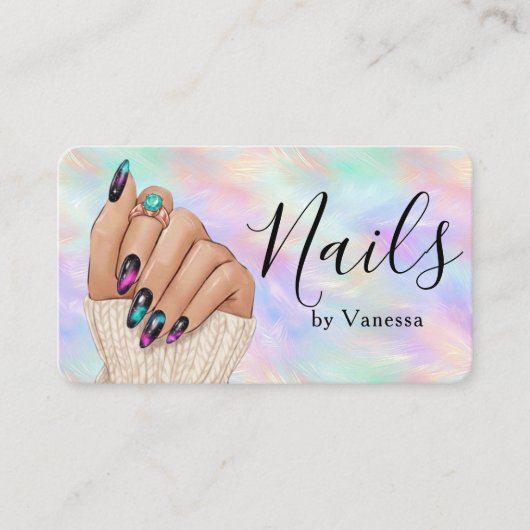 Chic Manicurist Artist Nail Studio Iridescent Opal 名刺 (正面)
