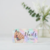 Chic Manicurist Artist Nail Studio Iridescent Opal 名刺 (スタンド正面)