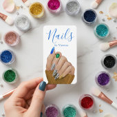 Chic Manicurist Stylish Nail Technician QR Code 名刺