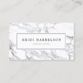 Chic Marble Makeup Artist 名刺 (正面)