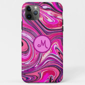 Chic Marble Swirl Monogram Case-Mate iPhoneケース (裏面)