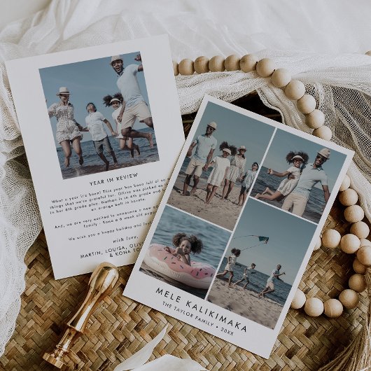 Chic Mele Kalikimaka年レビュー5写真Holida シーズンカード