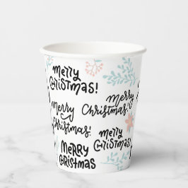 Chic Merry Christmas Party Theme Custom Paper Cup 紙コップ