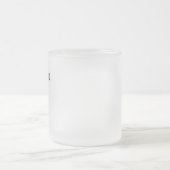 Chic Minimal Museum Label Bachelorette Party Favor フロストグラスマグカップ (中央)